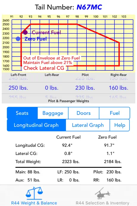 R44 Weight & Balance