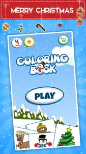 Winter coloring book for toddlers: Kids drawing, painting and doodling games for children screenshot #2 for iPhone