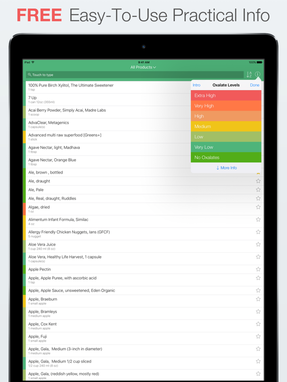 Screenshot #4 pour Oxalator - Low Oxalate diet. It’s easy!