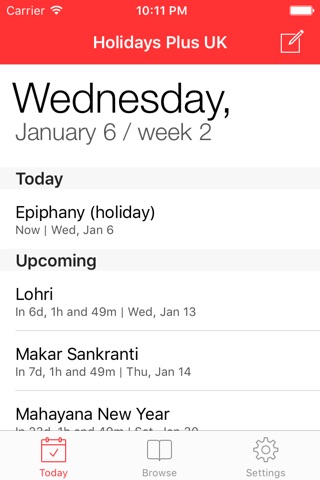 Holidays Plus UK FREE - Holiday tracker with calendar sync screenshot 2