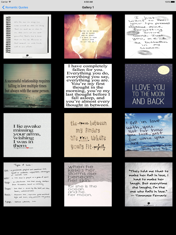 Screenshot #5 pour Free Romantic Quotes