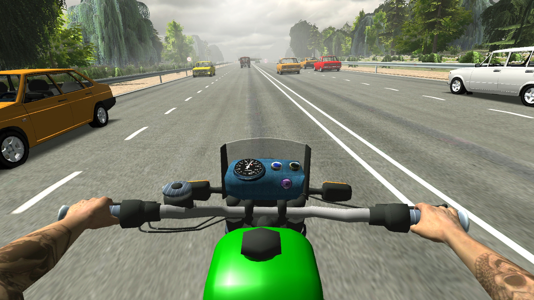 Russian Moto Traffic Rider 3D screenshot 3
