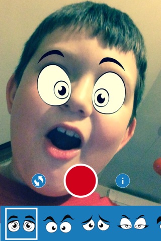 iEye - Funny Cartoon Eyes Camera screenshot 2