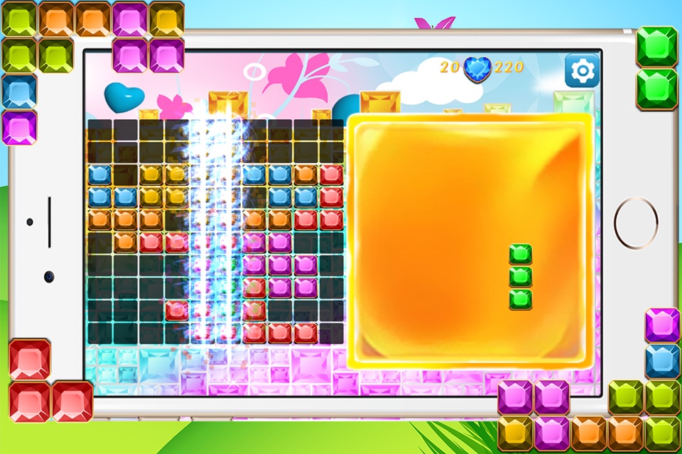 Diamond Block Launcher Legend - Jewel and Torrid Blaze of Crystal Bricks screenshot 2