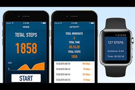 Pedometer Step Counter - Walking Running Tracker