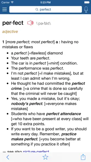 Learner's Dictionary - English iPhone-skjermbilde 2