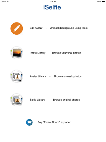 Screenshot #5 pour iSelfie - Create your real Avatar and paste it to any photo you take!