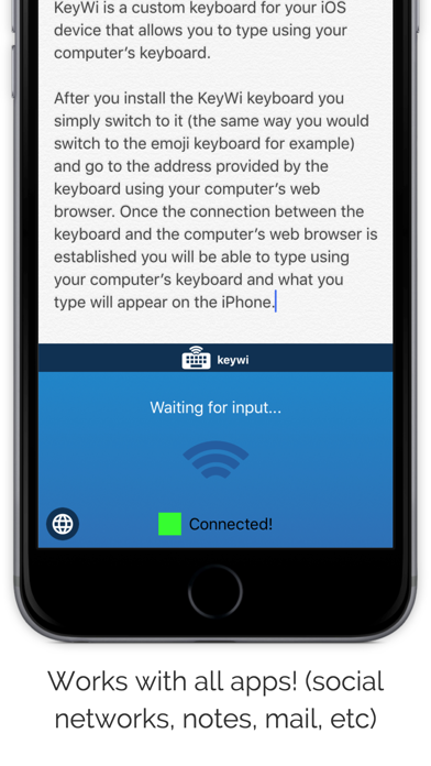 KeyWi Keyboard - Type faster on your device using your computer's keyboardのおすすめ画像3