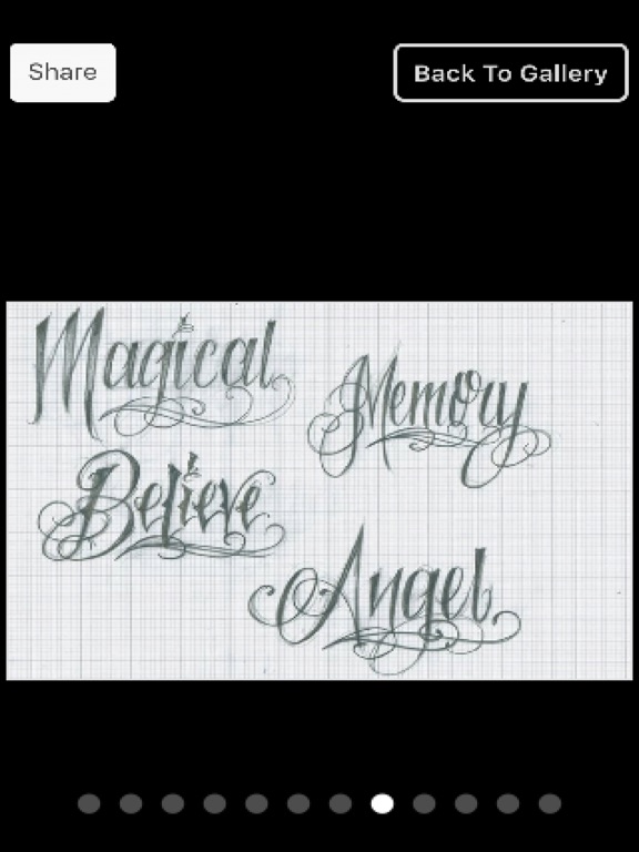 Screenshot #5 pour Tattoo Fonts
