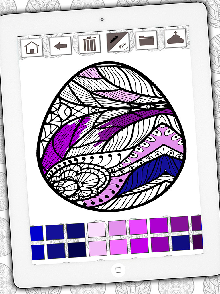 Easter mandalas coloring book – Secret Garden colorfy game for adults