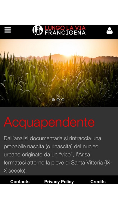 Lungo la Via Francigena iPhone screenshot