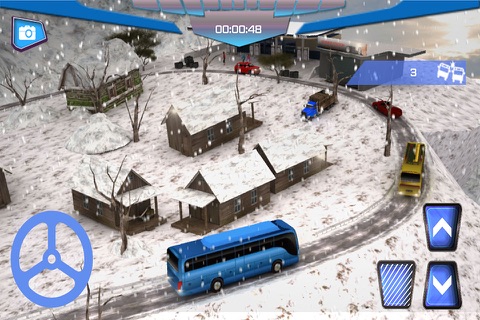 Winter City Off-road Hill Bus Driving Simulator 3D screenshot 2