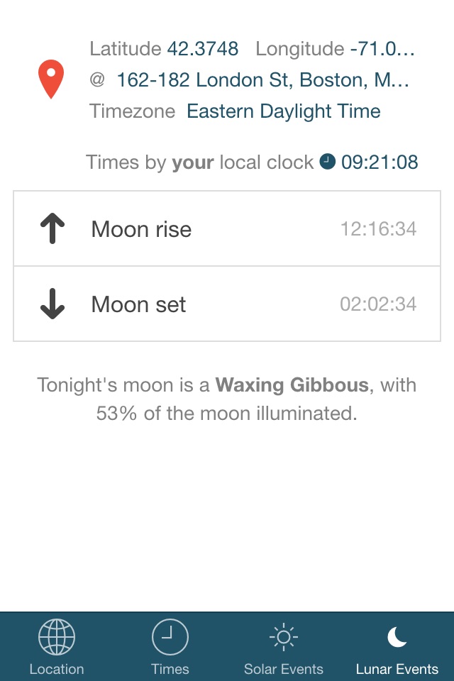 Noonish - discover local solar times. screenshot 4