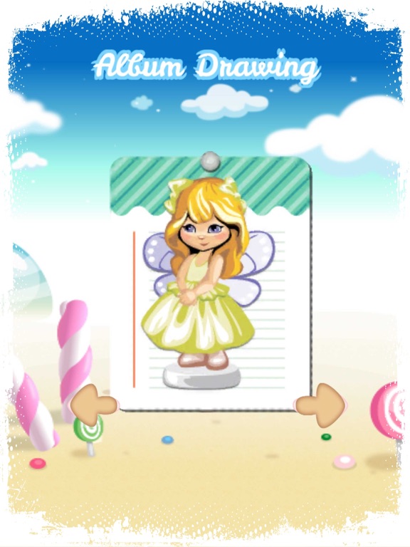 Princess Paint Draw Coloring good drawings for kid iPad screenshot