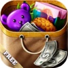 Icon Shopping Game Kids Supermarket  help mom with the shopping list and to pay the cashier ! FREE