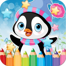 Livre De Coloriage Dessin Pingouin - caricature mignonne art idées pages pour les enfants
