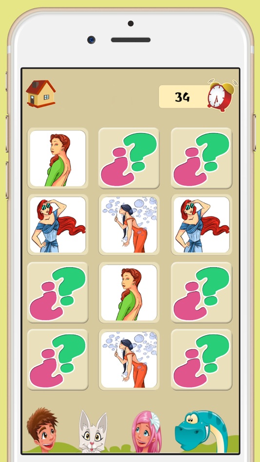 #5. Memory game of top models - Games for brain training for children and adults (iOS) Podle: Intelectiva