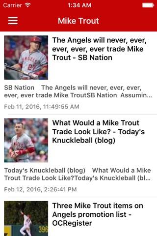 News Surge for Angels Baseball News Pro screenshot 2