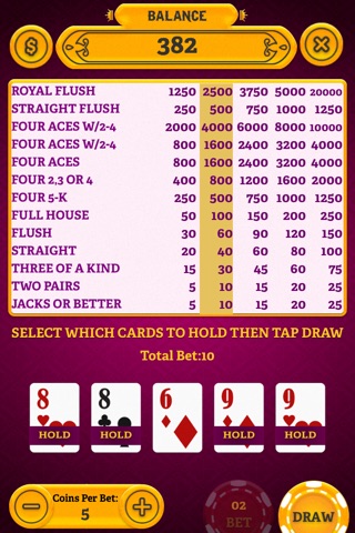 21 Amazing Videopoker screenshot 3