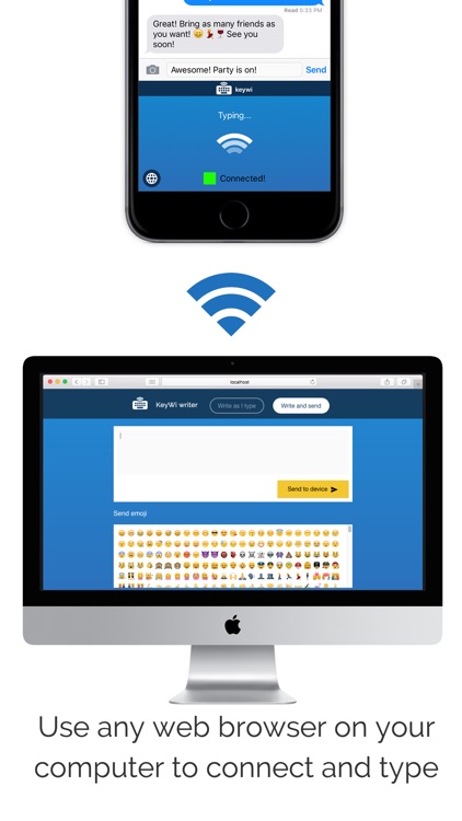 KeyWi Keyboard - Type faster on your device using your computer's keyboard screenshot-3