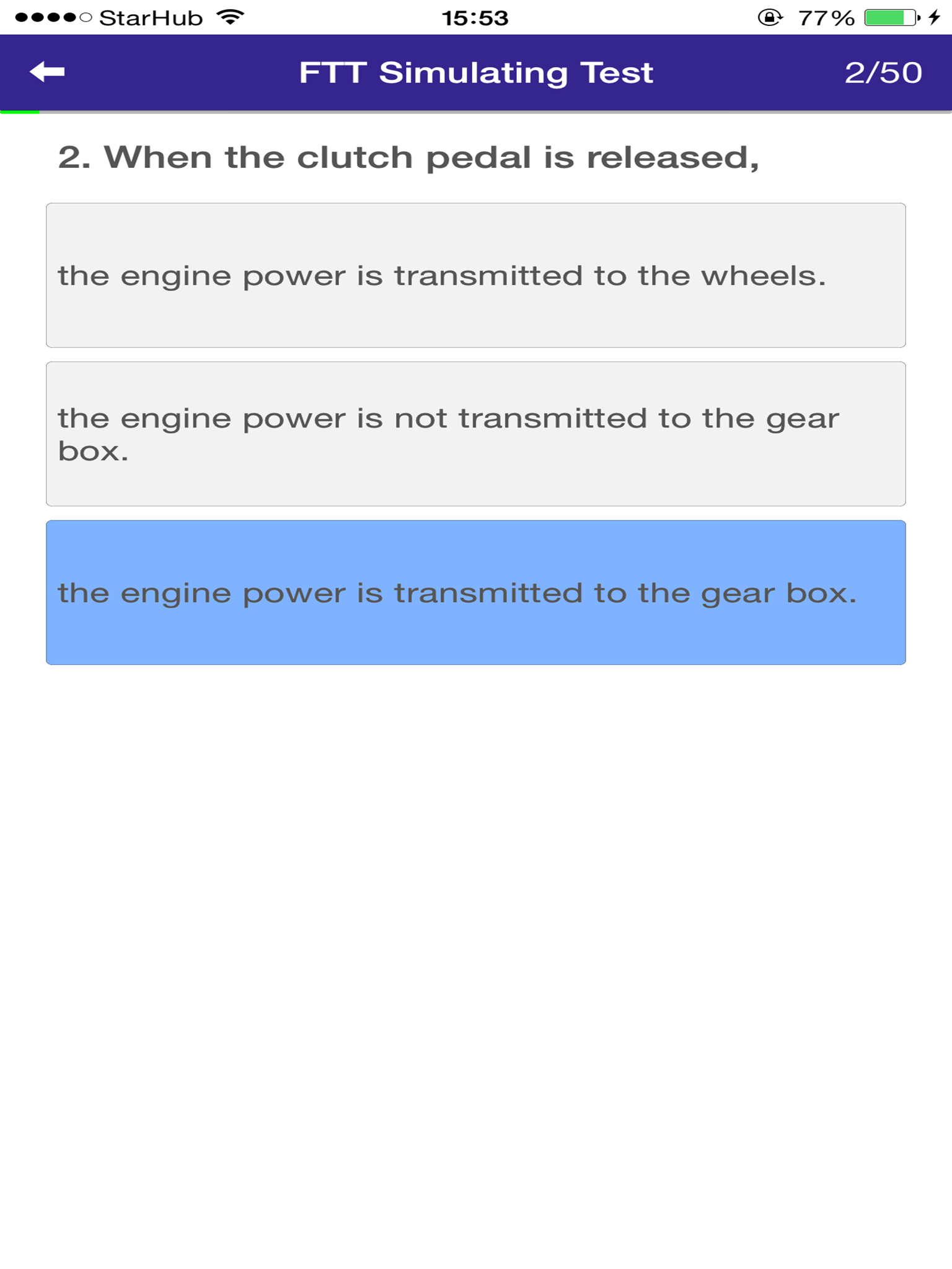 Final Theory Test Singapore ( FTT Test SG )