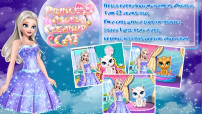 Screenshot #1 pour Princesse Angela Nettoyer Chat