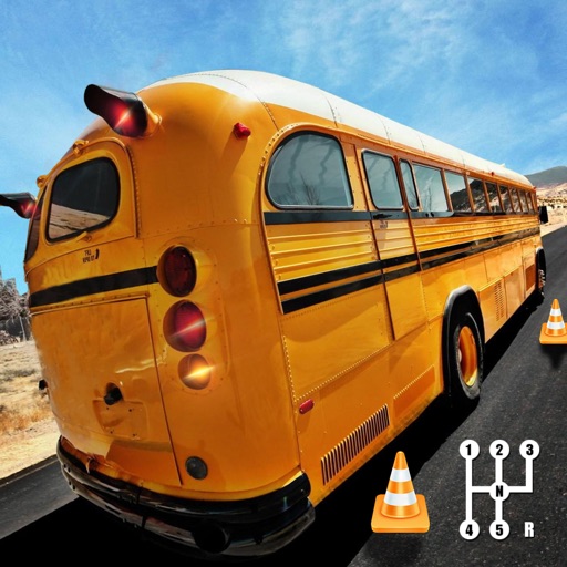 City Driving School Bus Driver 3D: A Manual Shift Gearbox Test Drive icon