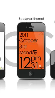 TypoDesignClock - for iPhone and iPod touch iphone bilder 3