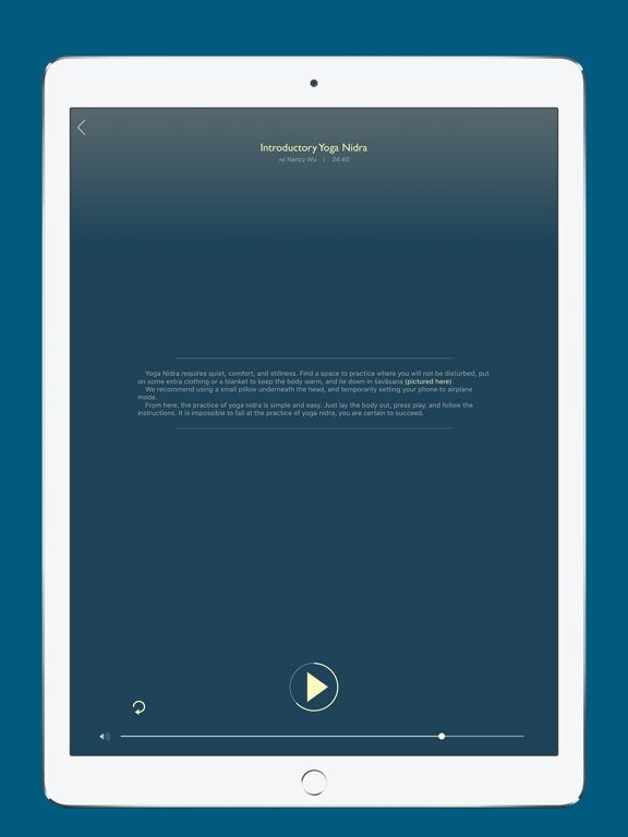 Śavāsana | Relaxation & Guided Meditation iPad screenshot 5 - Health & Fitness app