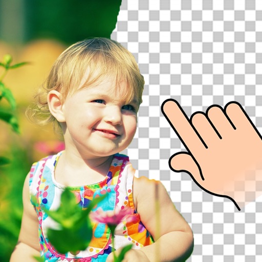 Eraser Free App - 1Blocker Editor To Erase Pink Photo Backgrounds Icon