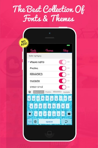 InstaKey - Custom Theme Keyboard and Cool Fonts Keyboardのおすすめ画像1