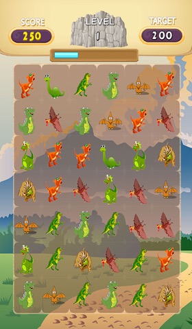 年齢恐竜マッチ3：恐竜の子供は無料パズルゲームをマッチングのおすすめ画像2