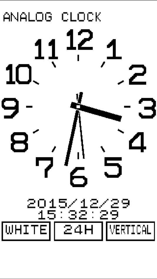 #5. Analog Clock[Simple] (iOS) Podle: Masanao Baba