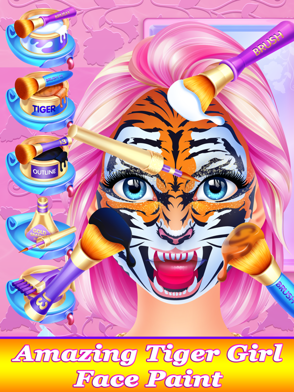 Screenshot #5 pour Crazy Face Paint Party Salon - Makeup & Kids Games