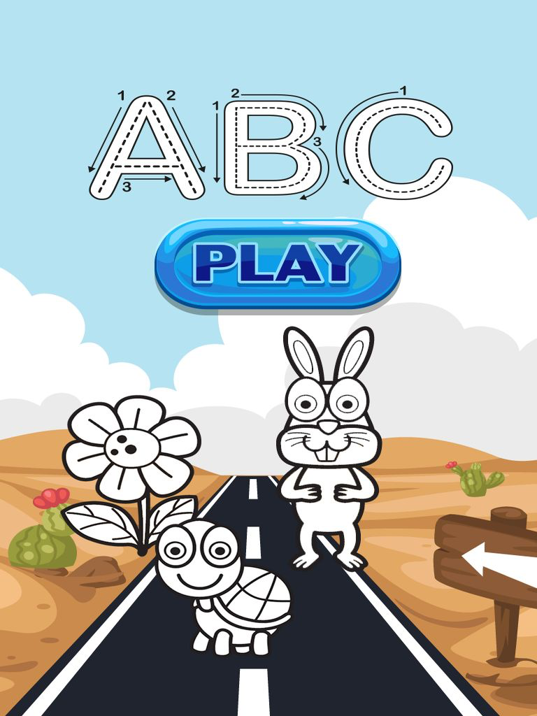ABC Trace And Phonics Coloring Books : English Learning Free For Kids And Toddlers! screenshot 6