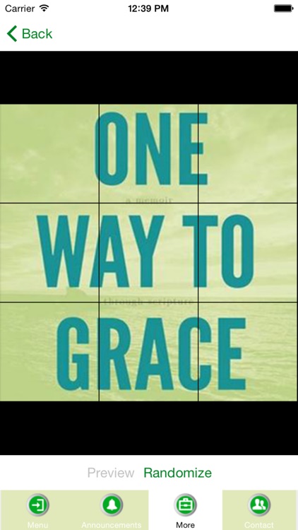 ONE WAY TO GRACE