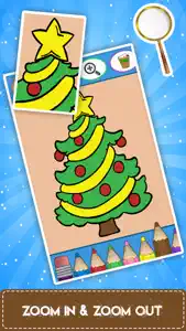 Winter coloring book for toddlers: Kids drawing, painting and doodling games for children screenshot #5 for iPhone