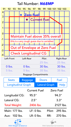 R44 Weight & Balance screenshot 3