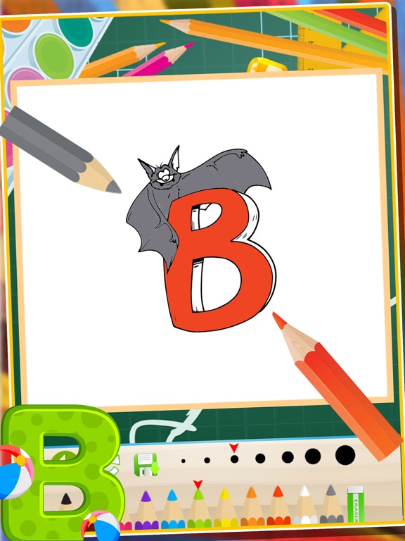 ABC Animals Coloring Book Painting Games for Toddler Preschool and Kids iPad screenshot