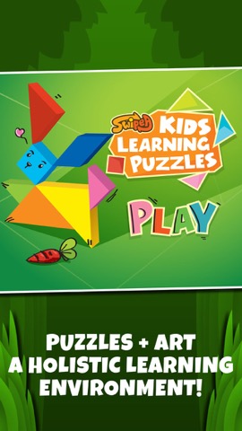 Kids Learning Puzzles: Wild Animals, K12 Tangramのおすすめ画像1