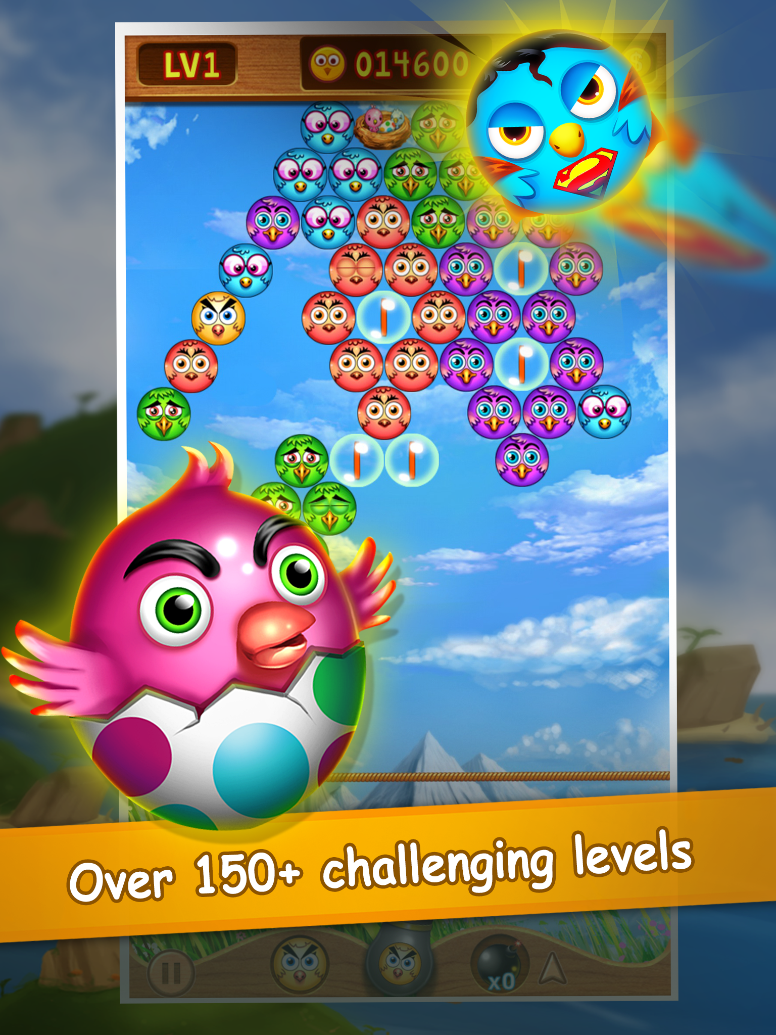 Bubble Bird Shooter: Bird Kingdom