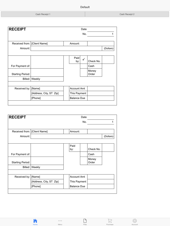 Screenshot #5 pour Cash Receipt