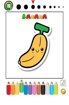 Game screenshot Fruits And Vegetables Phonics Coloring Book: English Vocabulary Learning Free For Toddlers & Kids! hack