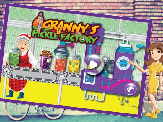 Granny's Pickle Factory Simulator - Learn how to make flavored fruit pickles with granny in factory