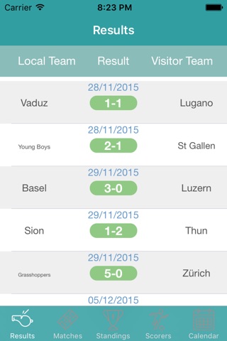 InfoLeague - Information for Swiss Super League - Matches, Results, Standings and more screenshot 4