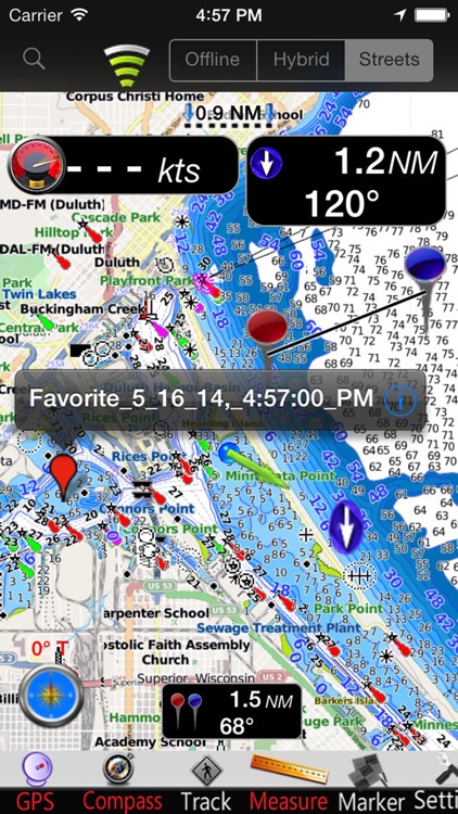 US Great Lakes GPS Nautical charts