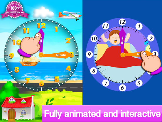 Screenshot #6 pour Telling the time - Teaching telling time with interactive clocks and fun games