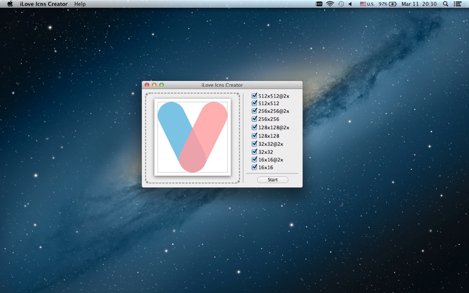 #2. iLove Icns Creator (macOS) 由: 平 吕