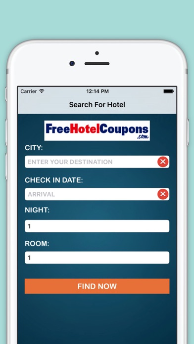 Free Hotel Coupons iPhone screenshot 1 - Travel app