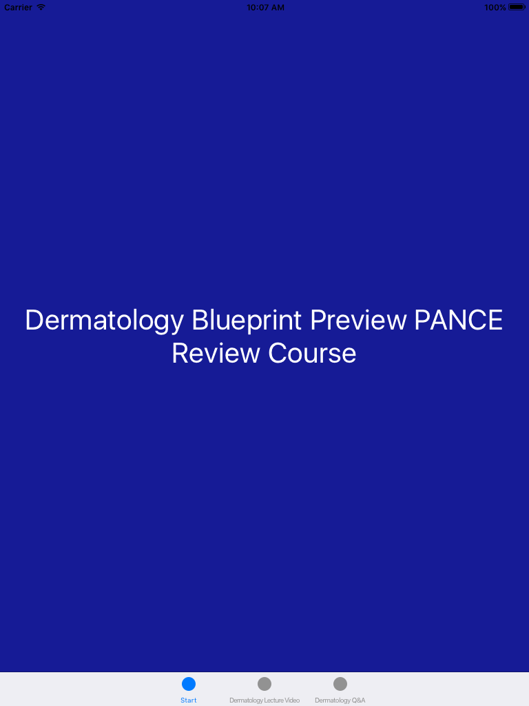 Dermatology Blueprint PANCE & PANRE Review Course